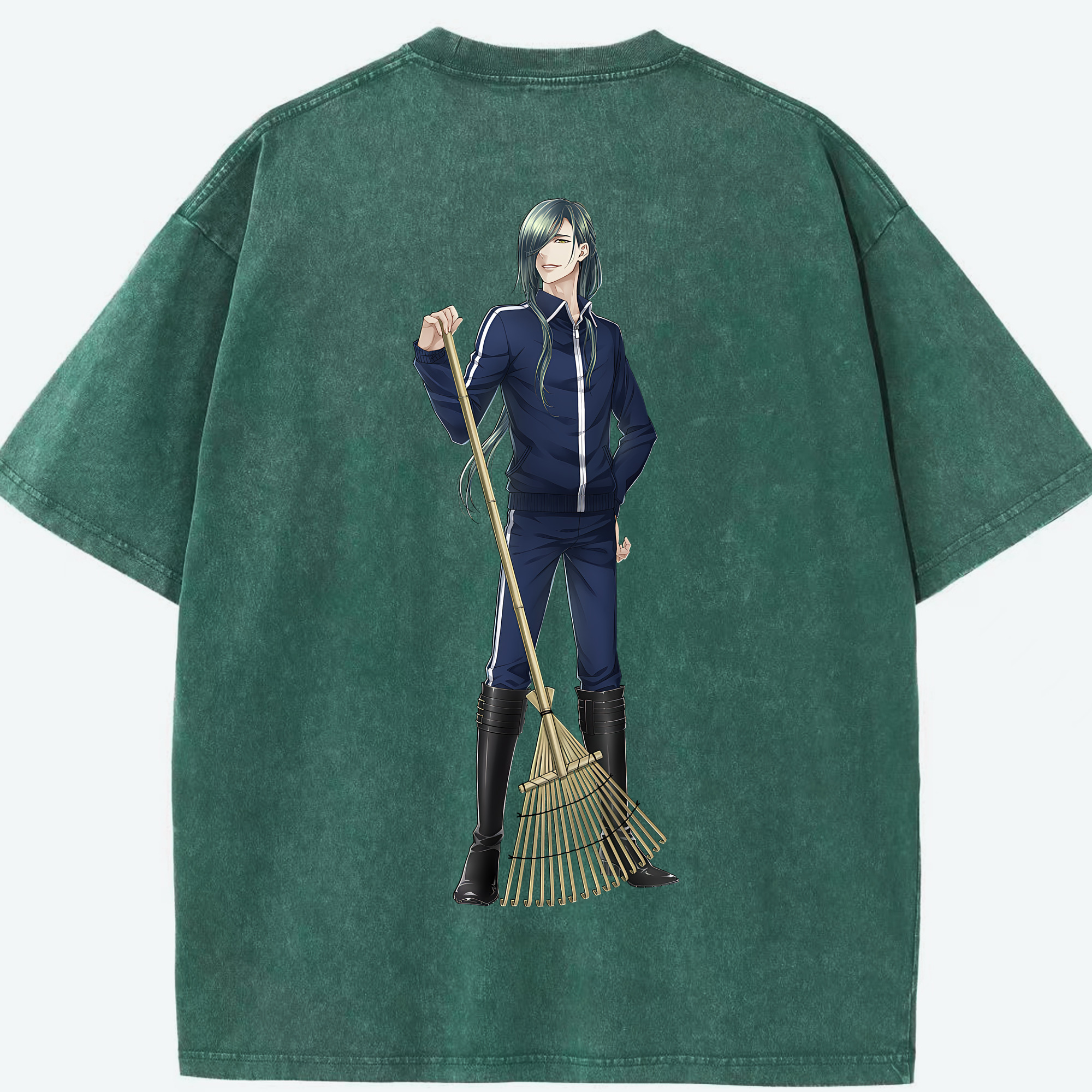（画像用） 刀剣乱舞 Touken Ranbu 綿100% ヴィンテージ風 半袖Tシャツ（背面プリント）